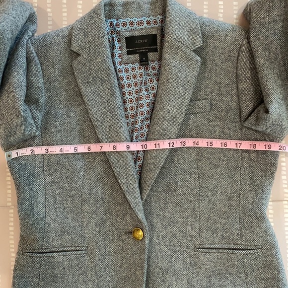 J.Crew sz 10 Wool Campbell blazer VGUC - Picture 4 of 12